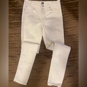 Gap White True Skinny Jeans 8/29 tall